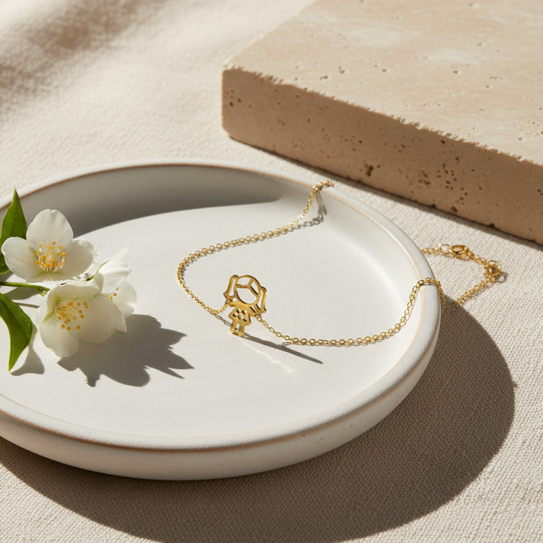 Gourmette Cute Girl en Or 18K