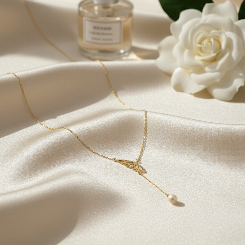 قلادة الأمل من الذهب عيار 18 قيراطًا