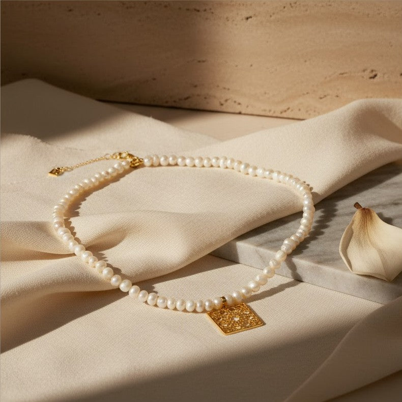 قلادة سليماني من الذهب عيار 18 قيراطًا