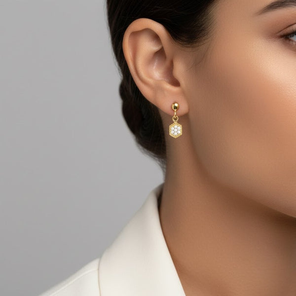 18K Gold Crystal Buckle - Secondary View