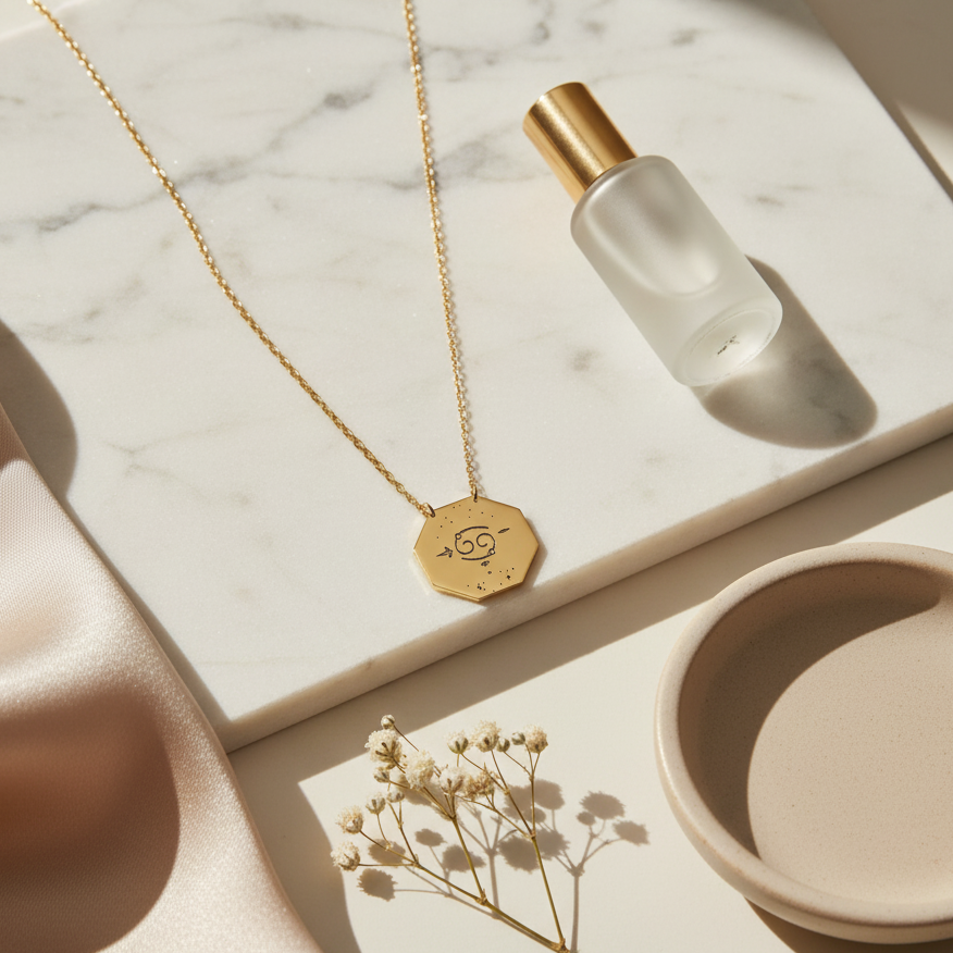Collier Zodiac V3 Personnalisé en Or 18K