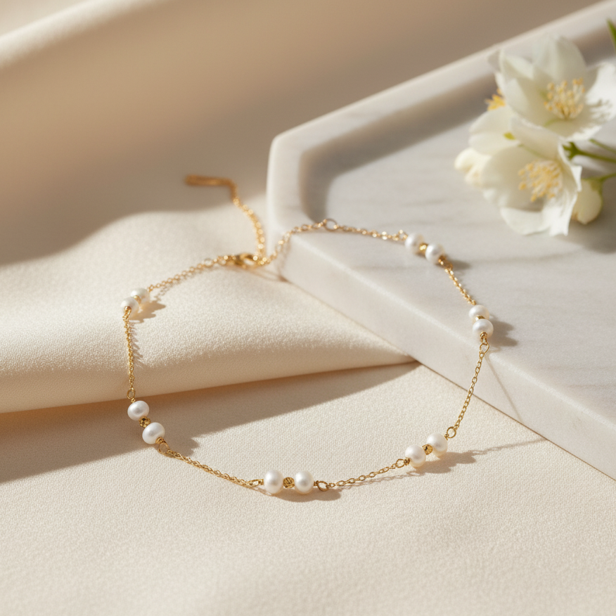 Kholkhal Luna en or 18K