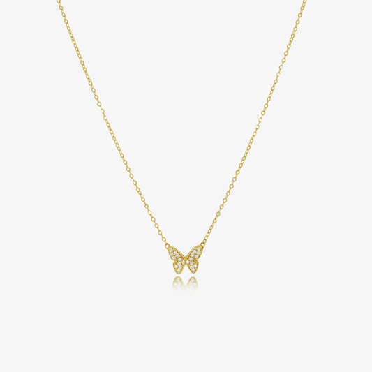 Collier Papillon en Or 18K