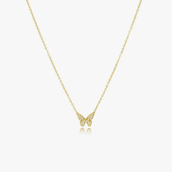 Collier Papillon en Or 18K
