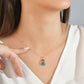 Collier Médaillon Personnalisé Avec Photo Couleur en Or 18K