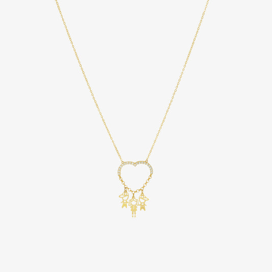 Collier Câlins Célestes en Or 18K