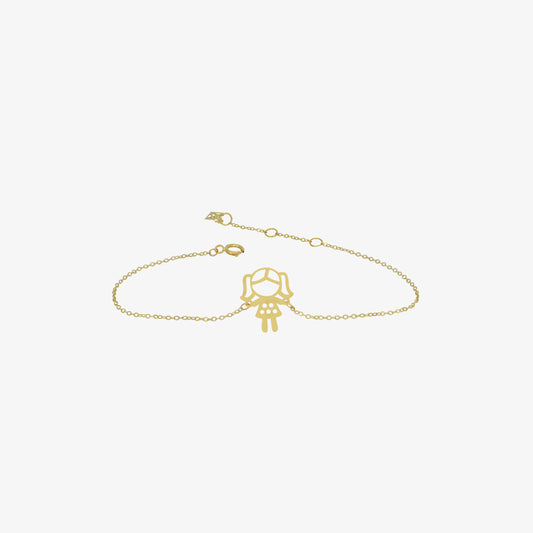 Gourmette Cute Girl en Or 18K