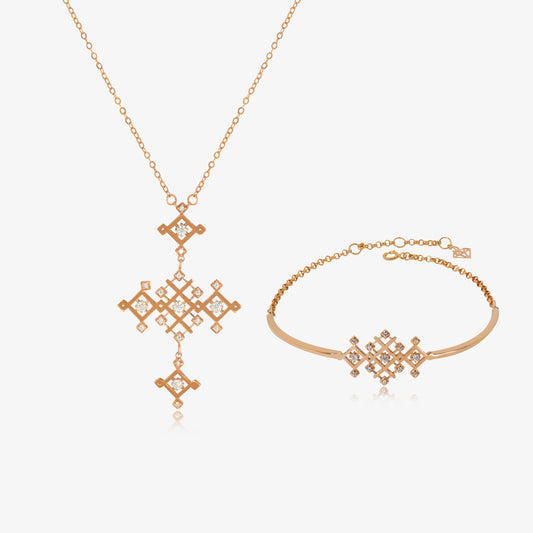 Ensemble Lbaz en Or 18K