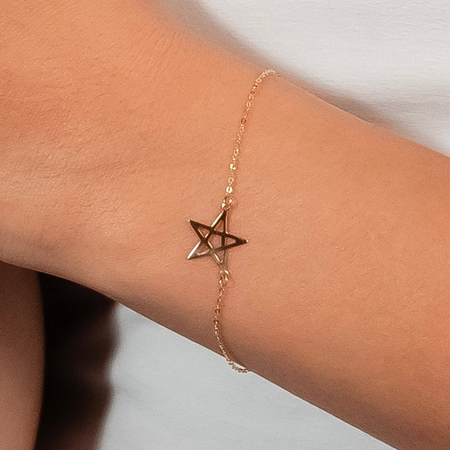 Bracelet Étoile En Or 18K