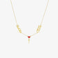 Collier Promesse Double prénoms en Or 18K