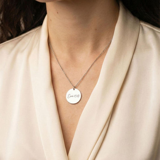 Collier Foi Intemporelle – Médaille personnalisée en Argent 925
