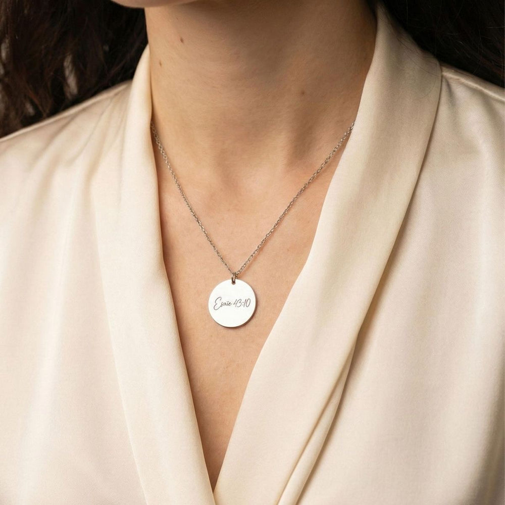 Collier Foi Intemporelle – Médaille personnalisée en Argent 925