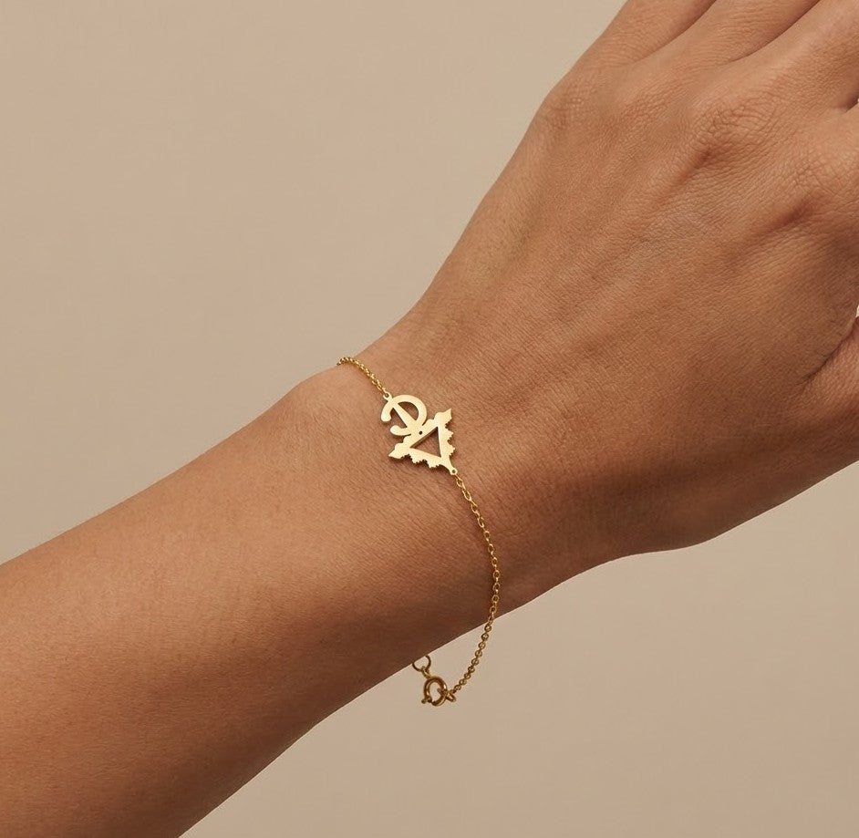 Bracelet Haha Simple En Or 18K