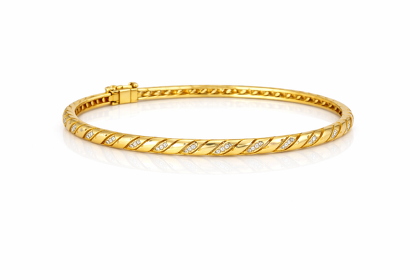 Bracelet Éclat Torsadé en Or 18K