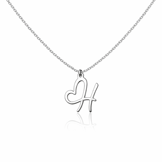 Collier Initiale Cœur Personnalisée