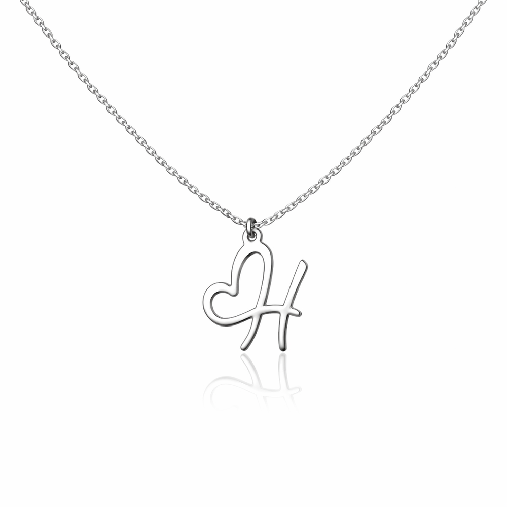 Collier Initiale Cœur Personnalisée