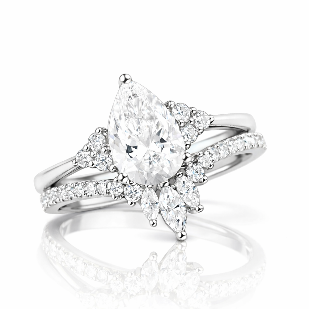 Bague de fiançailles Fleur de Lumière