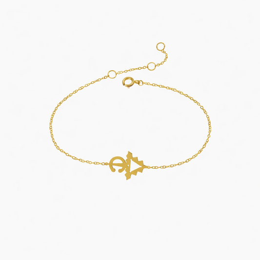 Bracelet Haha Simple En Or 18K