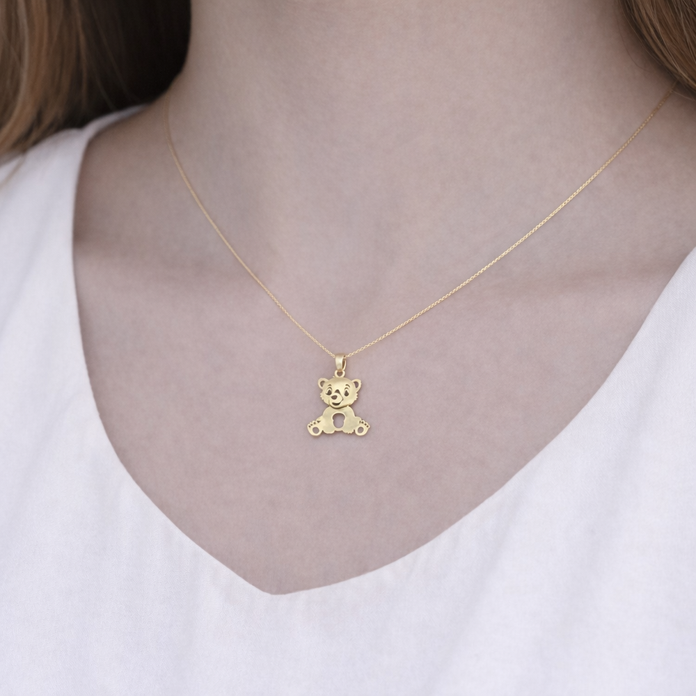 Collier friendly bear en Or 18K