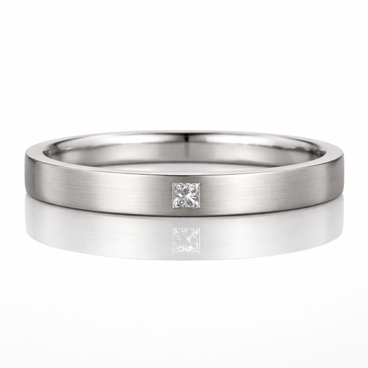 Bague Épure Homme en Argent