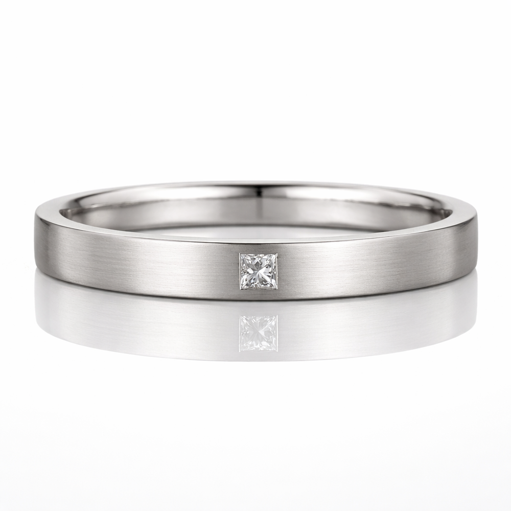 Bague Épure Homme en Argent