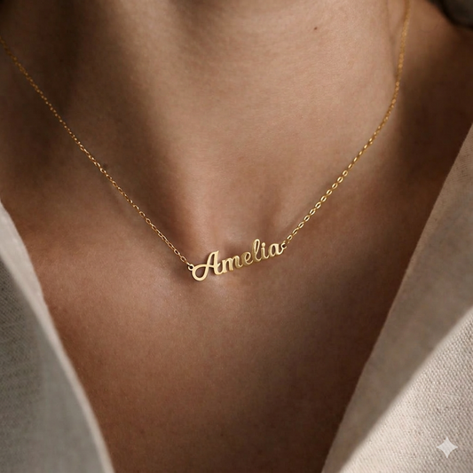 Collier Prénom en argent Argent