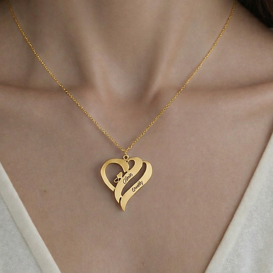 Collier Cœur Éternel personnalisé en Argent