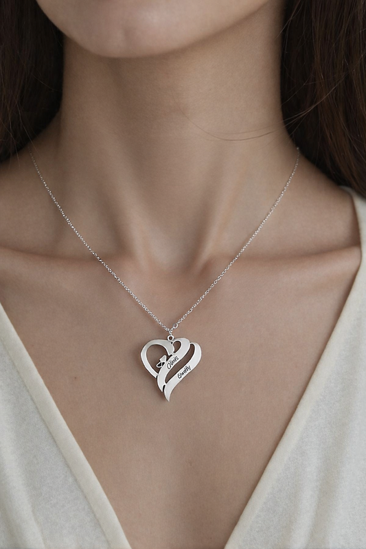 Collier Cœur Éternel – Argent 925 personnalisé