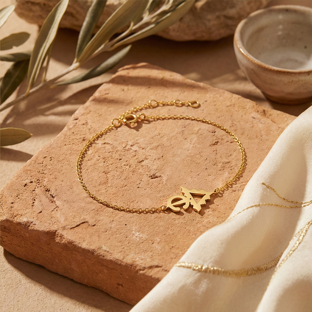 Bracelet Haha Simple En Or 18K