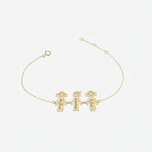 Bracelet Happy Family En Or 18K