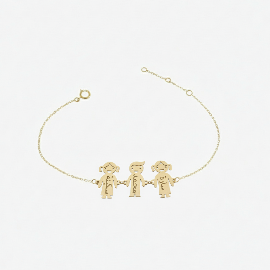 Bracelet Happy Family En Or 18K