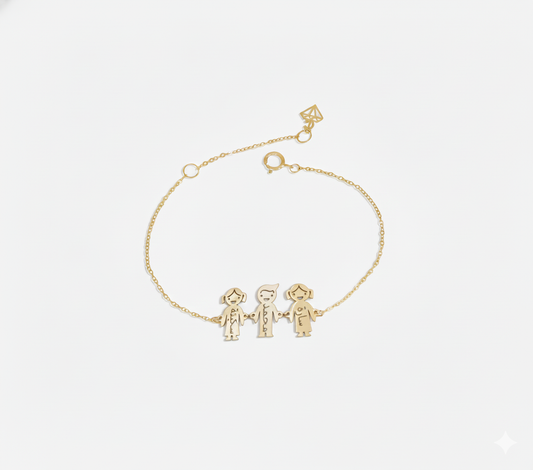 Bracelet Happy Family En Or 18k
