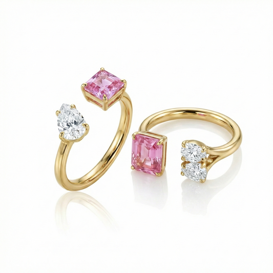 Bague twinder en Or 18K