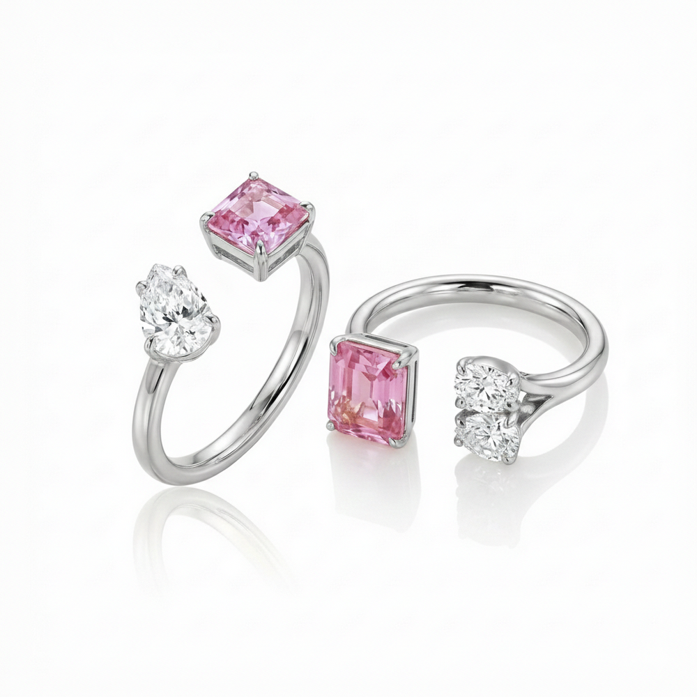 Bague twinder en Or 18K