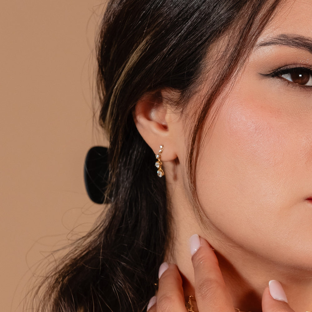 Boucles Lumière Fine en Or 18K