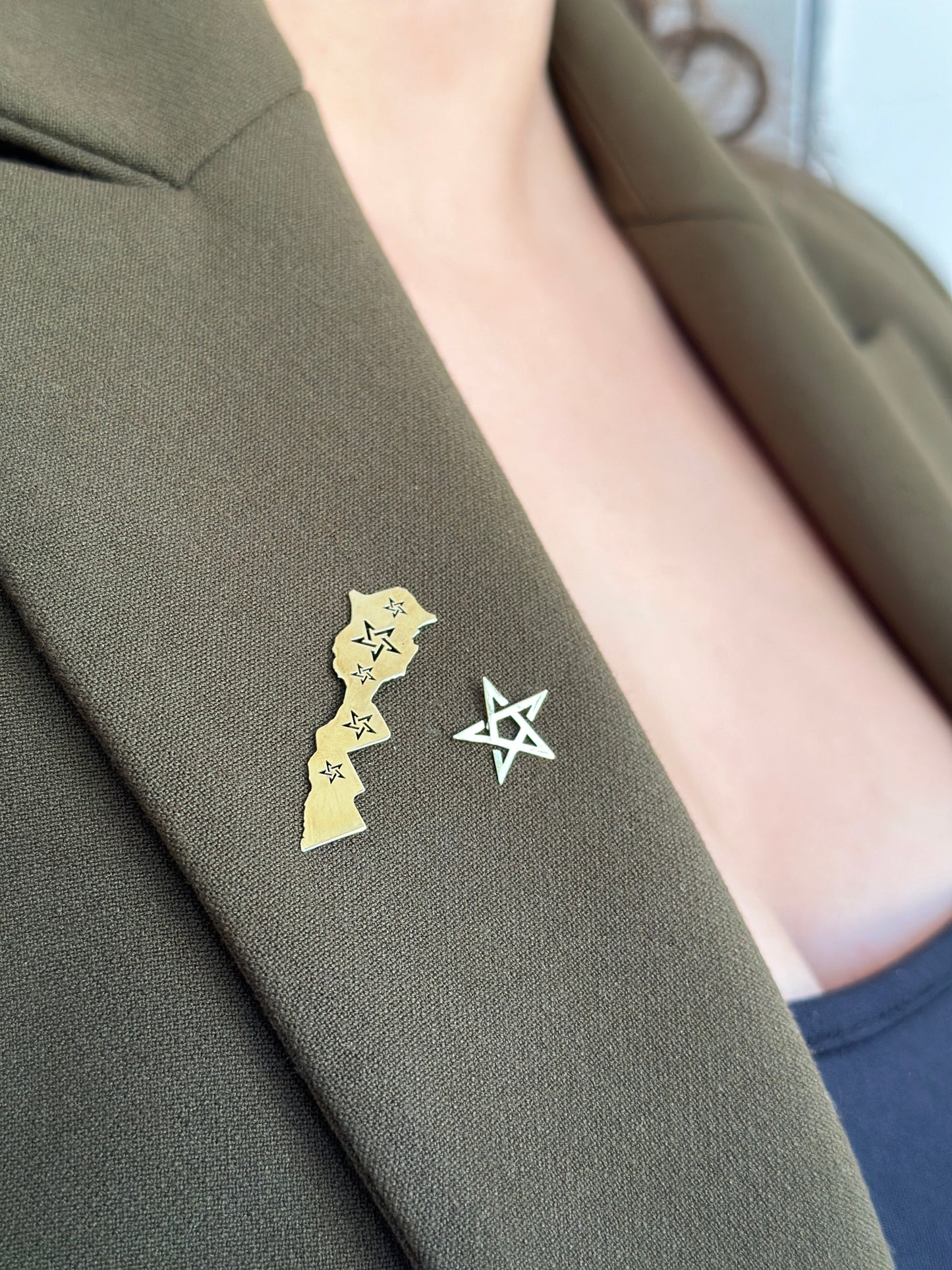 Broche morocco en Or 18K