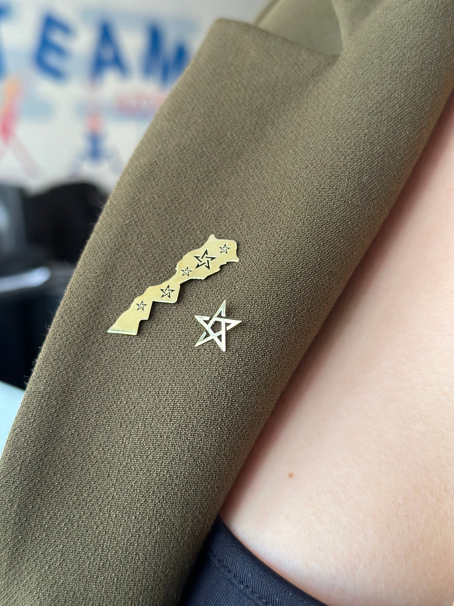 Broche morocco en Or 18K