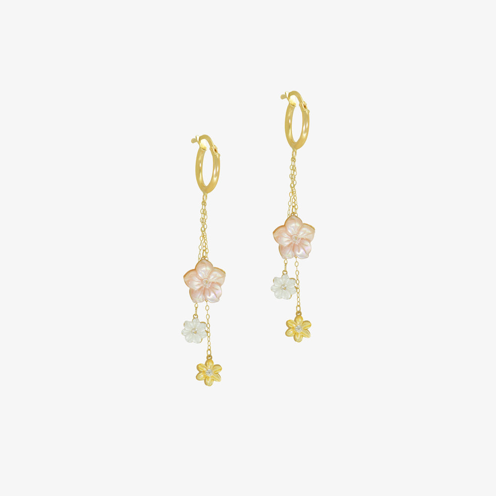 Boucles d’oreilles Éveil Printanier En Or 18K