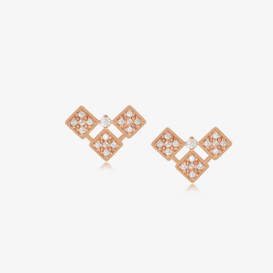Boucles Trifle tribale En Or 18K