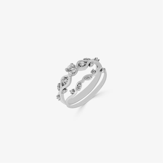 Crowny 18K Gold Engagement Ring