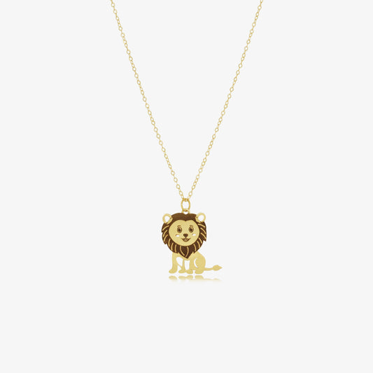Collier Lion en Or 18k