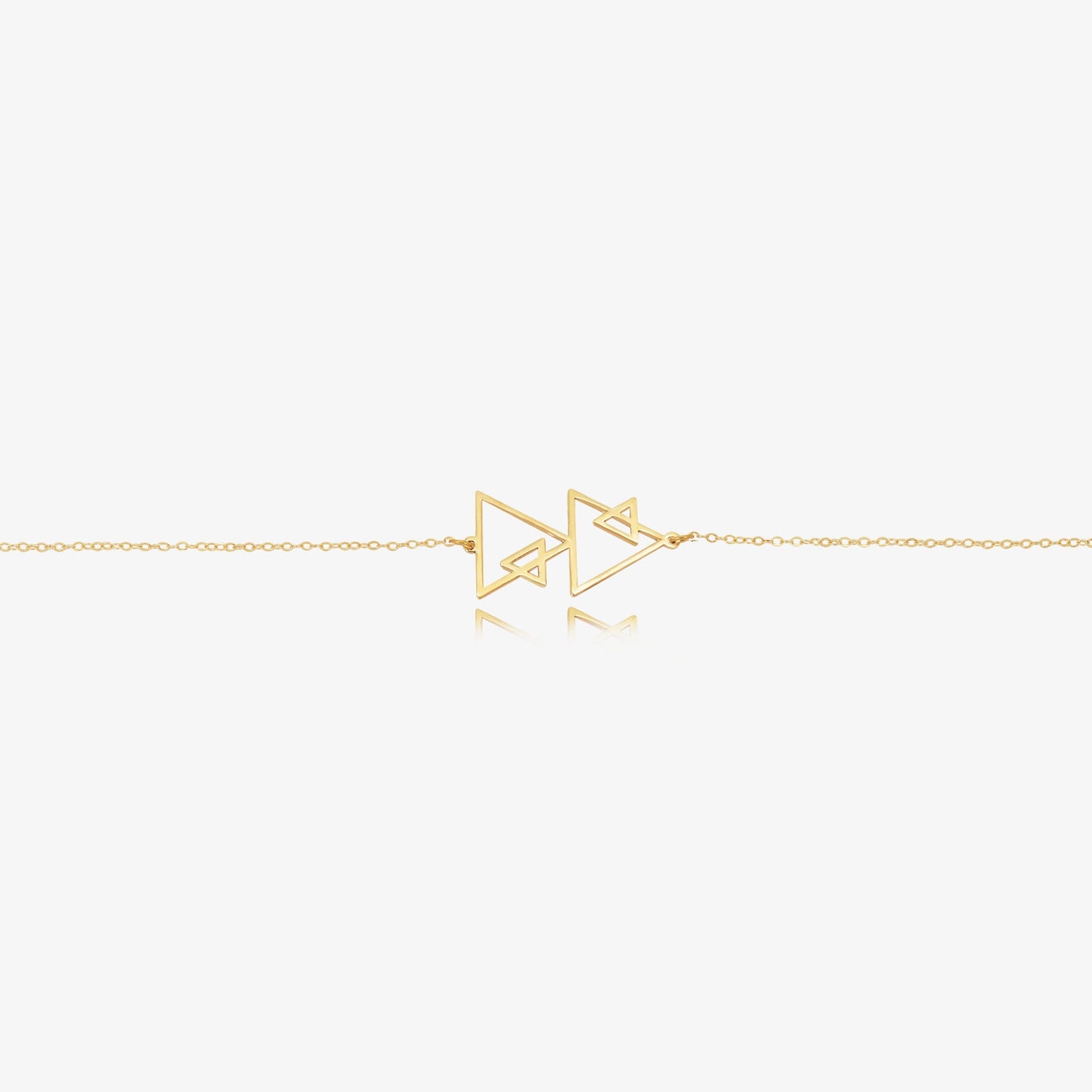 Bracelet Triangle d'OR en Or 18K