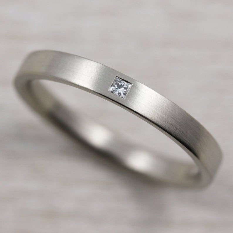 Bague Épure Homme en Argent