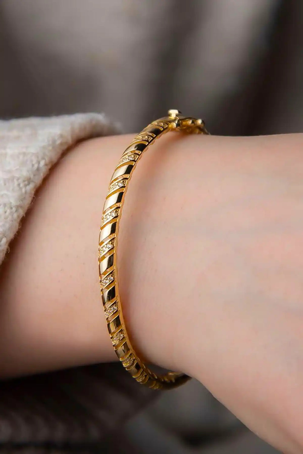 Bracelet Éclat Torsadé en Or 18K