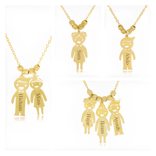 Collier Néo Happy Family en Or 18K