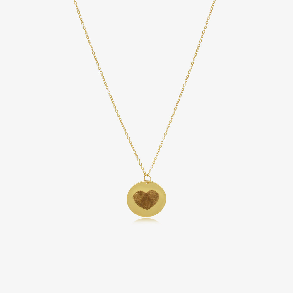 Collier d'empreinte digitale en Or 18K