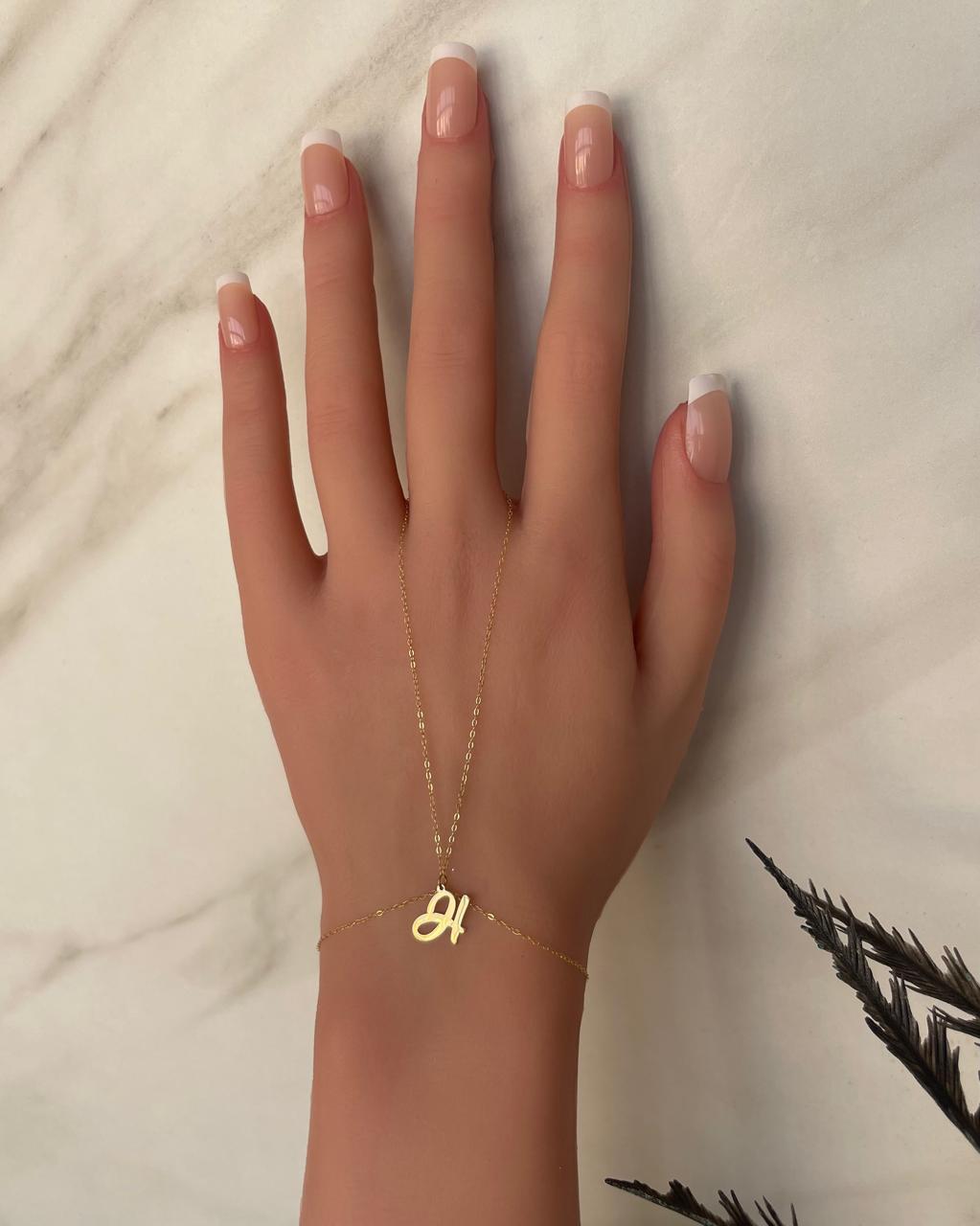 Hand chain personnalisé initial