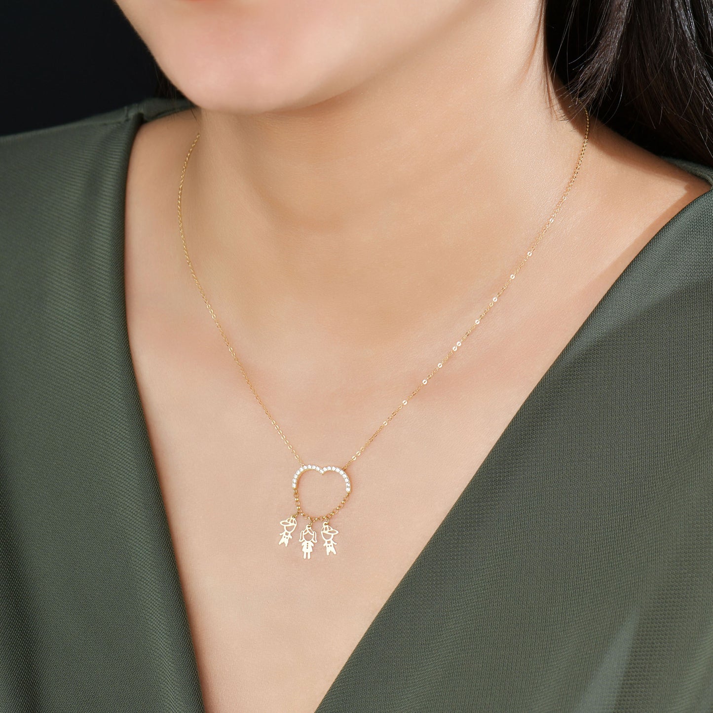 Collier Câlins Célestes en Or 18K