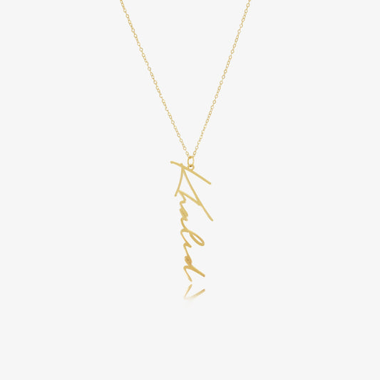 Collier Prénom Signature En Or 18K