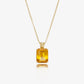 Collier Citrine naturelle en Or 18k